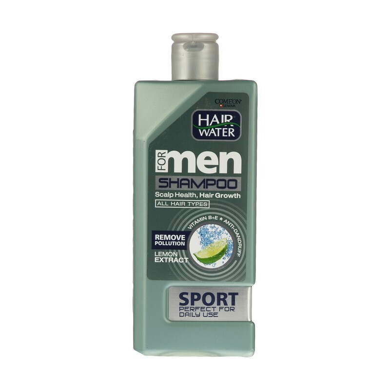 شامپو مردانه ضد شوره سر و حجم دهنده مو کامان - مناسب انواع مو مو - مدل لیمو - 400 میل