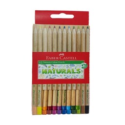 مداد رنگی 12 رنگ جعبه مقوایی نچرال فابرکاستل کد: 16-115012