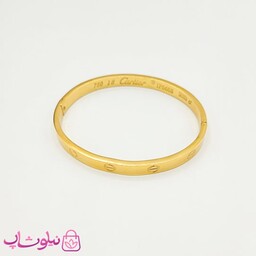 دستبند زنانه مدل کارتیه لاو طلایی کد 999