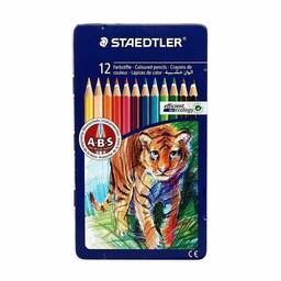 مداد رنگی 12 رنگ جعبه فلزی استدلر کد: 145AM12