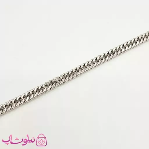 دستبند زنانه ظریف ژوپینگ طرح کارتیه نقره ای 18 سانت 4 میل کد 1491