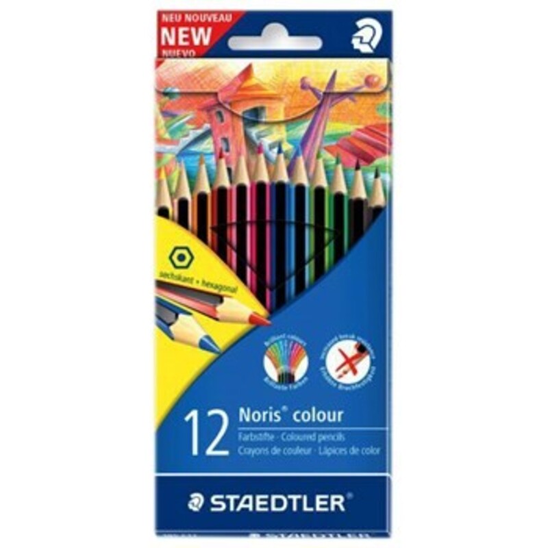 مداد رنگی 12 رنگ جعبه مقوایی نوریس کالر (وپکس) استدلر کد: 185C12