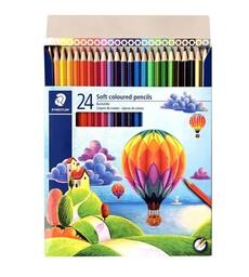 مداد رنگی 24 رنگ جعبه مقوایی استدلر کد: 143C24