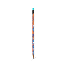 مداد مشکی شش گوش پاکن دار طرح دار استورم کد: HL-810