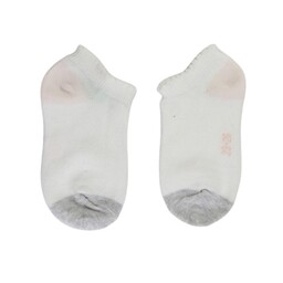 جوراب نوزادی لوپیلو طرح سفید صورتی - 24-12 ماه