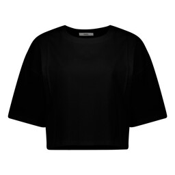 تی شرت آستین کوتاه زنانه  مدل 0693-002 رنگ مشکی