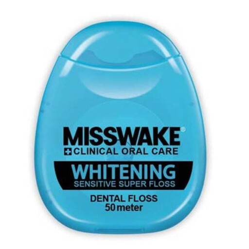 نخ دندان سفیدکننده میسویک Misswake - مقاومت بالا در برابر سایش - مدل Whitening