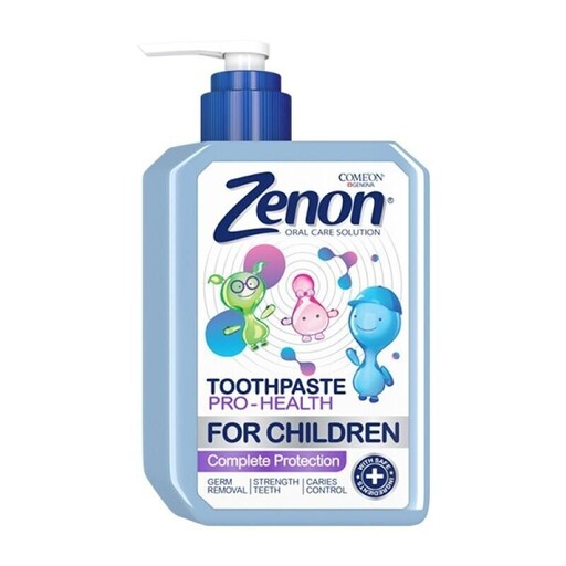 خمیر دندان پمپی 230 میل کودک زنون کامان Come`On -  Pro Health - حجم  200 میلی - تقویت کننده ضد باکتری ضد پلاک محافظت از