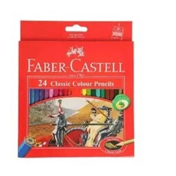 مداد رنگی 24 رنگ فابر کستل (Faber-Castell) جعبه مقوایی (علم گستر)