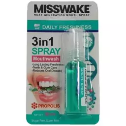 اسپری دهانشویه خوشبوکننده دهان میسویک Misswake مدل Daily freshness حجم 30 میل - اسپری جیبی