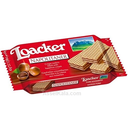 ویفر لواکر فندقی تکی 45 گرمی – LOACKER