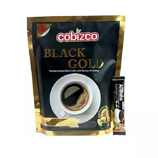 قهوه کوبیزکو بلک گلد جینسینگ دار بسته 40 عددی – COBIZCO