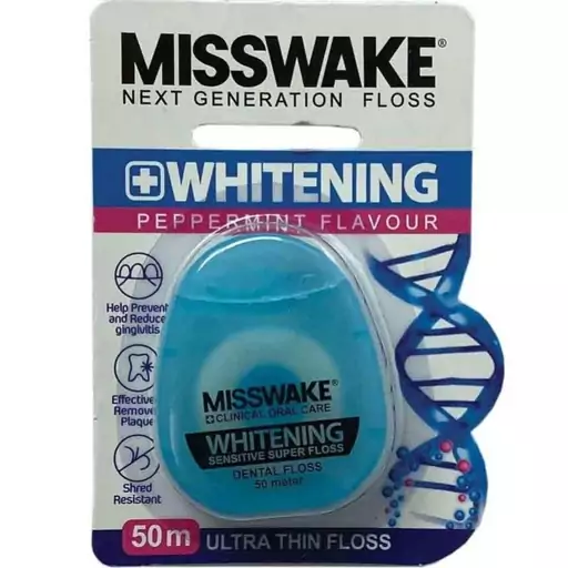 نخ دندان - Misswake میسویک مدل -  whitening بسته 2 عددی