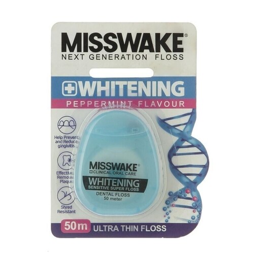 نخ دندان - Misswake میسویک مدل -  Total Care به همراه نخ دندان - Misswake میسویک مدل -  whitening