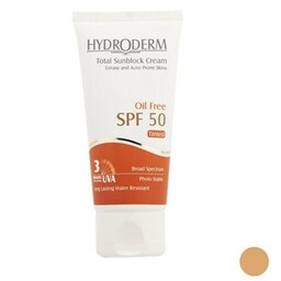 کرم ضد آفتاب هیدرودرم مدل Medium Beige SPF50 حجم 50 میلی لیتر