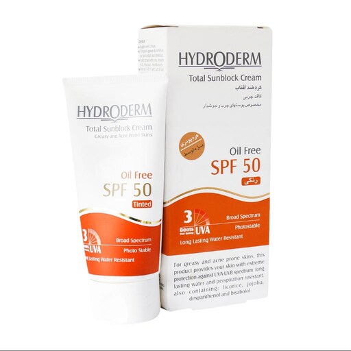 کرم ضد آفتاب هیدرودرم مدل Medium Beige SPF50 حجم 50 میلی لیتر