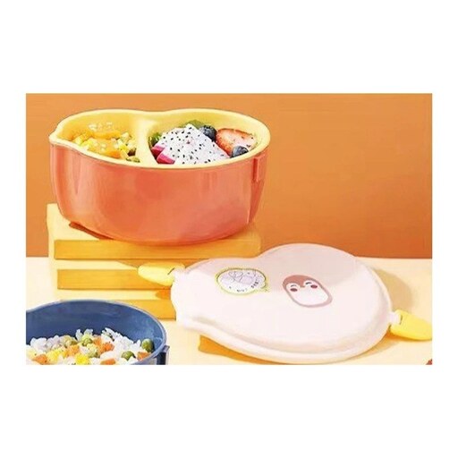 ظرف غذا همراه 690 میلی لیتر طرح جوجه لانچ باکس LUNCH BOX