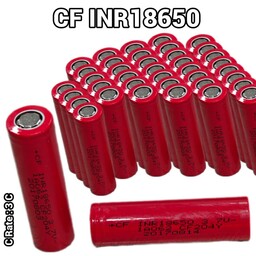 باتری  لیتیوم یون سایز 18650 CF INR ظرفیت 2000 میلی آمپر استوک سی ریت 3 بسته 50 عددی.