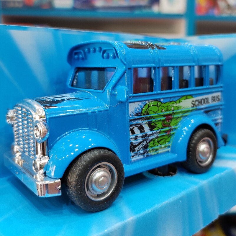 اسباب بازی ماشین اتوبوس مدرسه عقب کش فلزی در دو رنگ جذاب قبل از ثبت موجودی بگیرید 