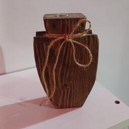 گلدان چوبی. چوب نراد ، مناسب برای دکوراسیون و تزئینات