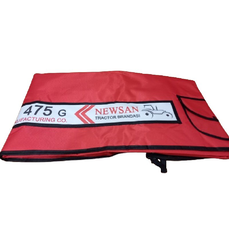 چادر روکش محافظ کاپوت تراکتور  طرح قرمز مناسب تراکتورهای 399  و 285 و 475 و 485 و 800 و 299 برند نیوسان newsan