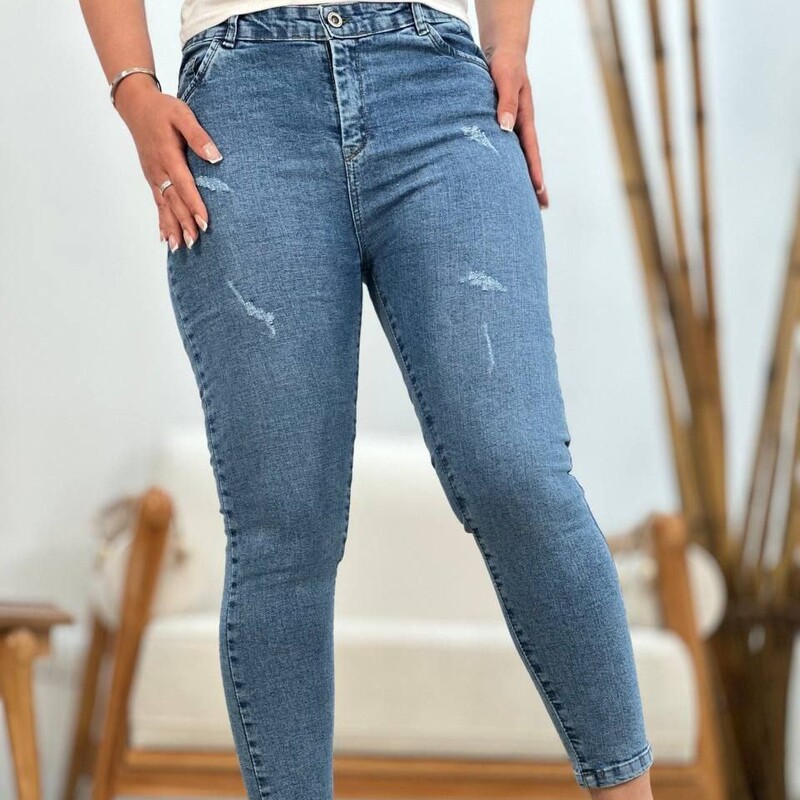 شلوار زنانه . شلوار جین اصلی . شلوار جین پاچه لول . شلوار جین اسکینی