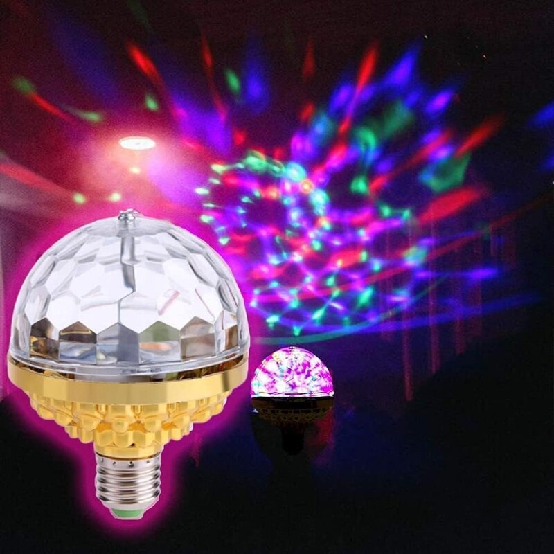 لامپ رقص نور 6 وات مدل LEDRGB گردان پایه E27