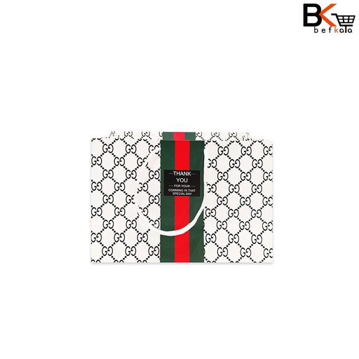 ساک دستی کادویی سایز 2 عرضی طرح گوچی GUCCI کد 196