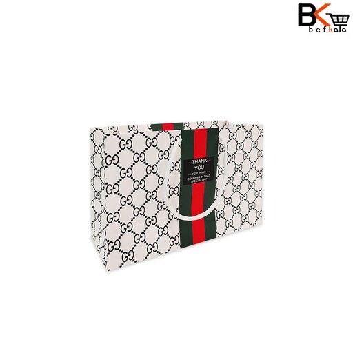 ساک دستی کادویی سایز 2 عرضی طرح گوچی GUCCI کد 196