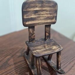صندلی راک چوبی 