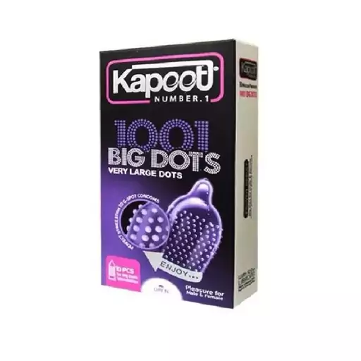 کاندوم کاپوت مدل BIG DOTS بسته 10 عددی