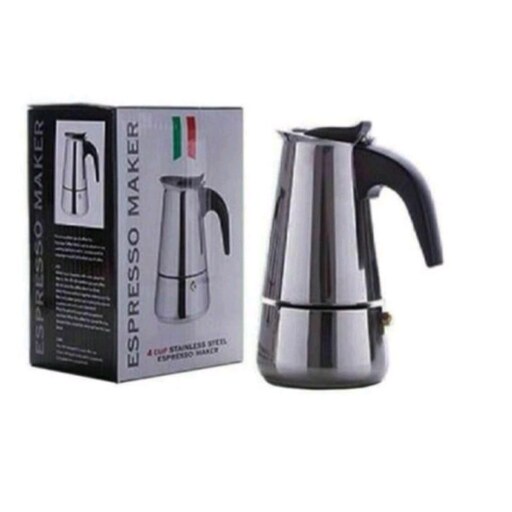 موکاپات 2 کاپ استیل اسپرسو ساز روگازی(قهوه جوش دستی)اسپرسو میکرEspresso maker