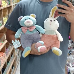 عروسک پولیشی خرس و خرگوش دلقکی