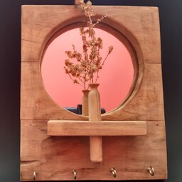 جاکلیدی چوبی آینه دار