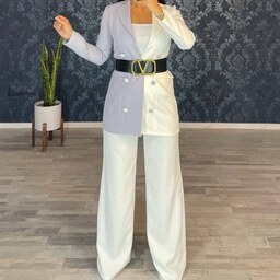 کت شلوار زنانه مجلسی جنس مازراتی کنزو سایز 34 تا 60 قد قابل تغییر رنگبندی 30 رنگ 