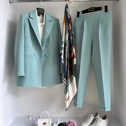 کت شلوار مام استایل زنانه سایز 34 تا 60 قد قابل تغییر با رنگبندی فول