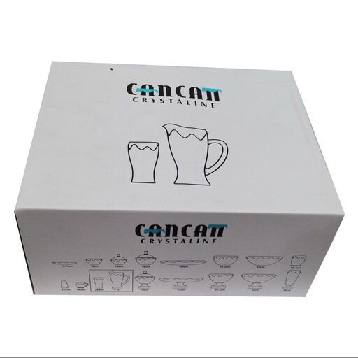 سرویس پارچ و لیوان 7 پارچه مدل can can طرح بوهمیا 