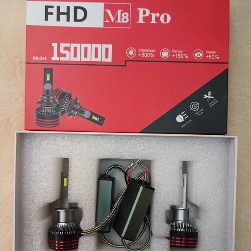 هدلایت  m8 pro FHD پایه H1 با کیفیت نور عالی 