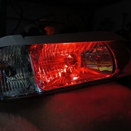 لامپ چراغ کوچک خودرو سکن مدل 8 تایی ژله ای قرمز بسیار با کیفیت و نور عالی 