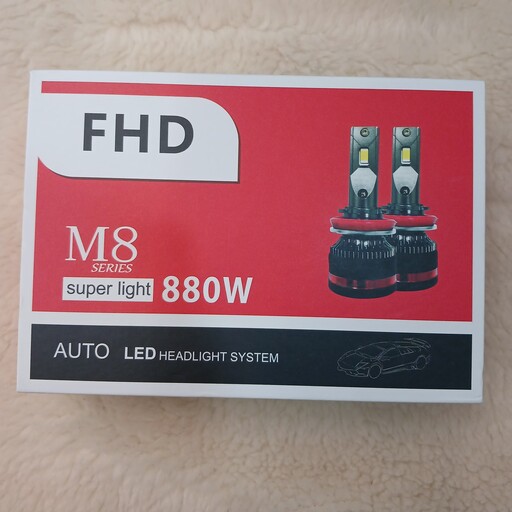 هدلایت m8  FHD پایه H1 کیفیت و نور عالی 
