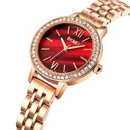 ساعت اسکمی زنانه بند استیل رنگ رزگلد