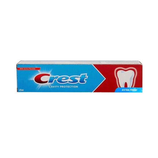 خمیر دندان کرست Crest اصل مدل Cavity Protection با طعم بسیار تازه Extra Fresh حجم 125 میلی لیتر