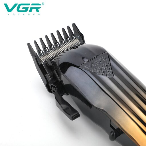 ماشین اصلاح ست دو قلو حجم زن و خط زن vgr v 646  رنگ مشکی بدنه فلزی دیجیتال 