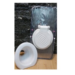 توالت فرنگی ساده تاشو به همراه قیف پلاستیکی 