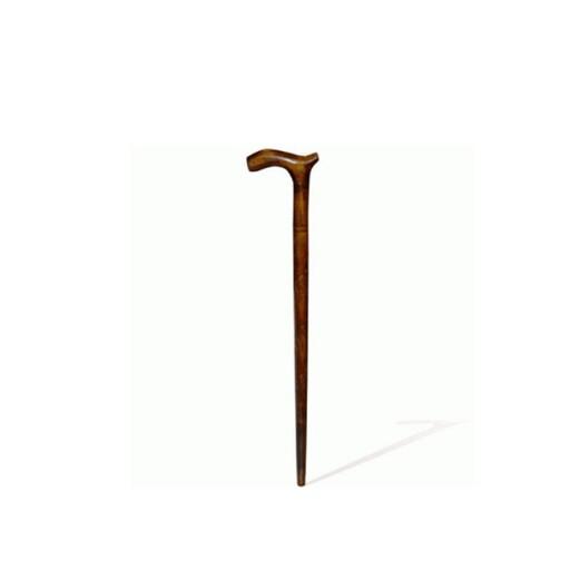 عصا چوبی ساده به همراه پاشنه عصا