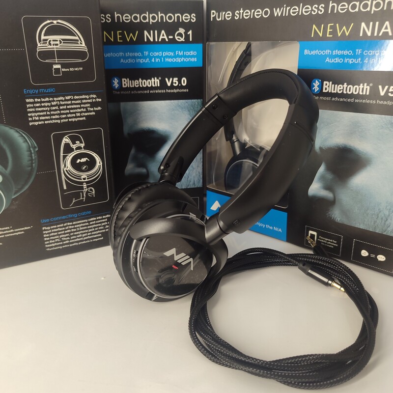 هدفون بی سیم نیا مدل Q1 ا NIA Q1 NEW Wireless Headphones