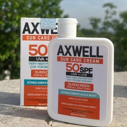 کرم ضد آفتاب آکسول Axwell Leke spf50 ضد لک با محافظت بالا 100 میل