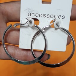 گوشواره حلقه ای استیل ضدحساسیت برند accessories 