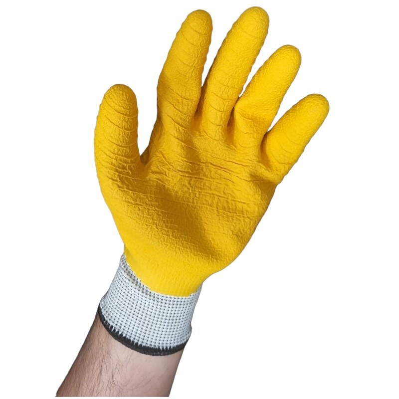 دستکش ایمنی - دستکش کار ( ضد برش ) سیرابی سیگما کد 446 بسته 6 عددی
