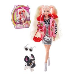 عروسک باربی دفا لوسی همراه با سگ مدل 8497 Barbie Defa Lucy